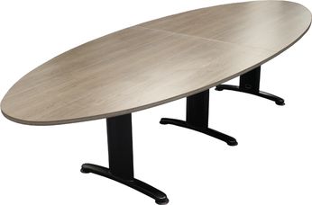 Vergadertafel T Model Ovaal 320x120cm Leverbaar in 36 Kleur Combinaties